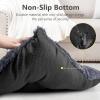 JOEJOY Large Dog Bed Crate Pad, Deluxe Plush Washable Dog Beds Fulffy Soft Kennel Pad Anti-Slip Pet Sleeping Mat for Large Medium Small Dogs, 35″ x 21″, Grey(Dark Grey)