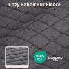 JOEJOY Orthopedic Dog Bed for Extra Large Dogs, Washable Dog Crate Bed Large Sized with Removable Cover, Egg Memory Foam Big Pet Beds, Brown, 47″x29″(Grey)