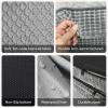 JOEJOY Orthopedic Dog Beds Large Sized Dog, XL Egg-Crate Memory Foam Pet Couch Bed with Bolster Sides, Waterproof Lining, Removable Washable Cover & Non-Slip Bottom, Grey(Light Grey)