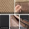 JOEJOY Orthopedic Dog Beds Large Sized Dog, XL Egg-Crate Memory Foam Pet Couch Bed with Bolster Sides, Waterproof Lining, Removable Washable Cover & Non-Slip Bottom, Grey(Brown)