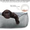 JOEJOY Rectangle Dog Bed for Large Medium Small Dogs – Washable Orthopedic Sofa Bed, Soft Breathable Puppy & Pet Cuddler, Durable Calming Dog Bed with Anti-Slip Bottom, Multiple Sizes, Dark Grey(Grey)