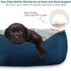 JOEJOY Rectangle Dog Bed for Large Medium Small Dogs – Washable Orthopedic Sofa Bed, Soft Breathable Puppy & Pet Cuddler, Durable Calming Dog Bed with Anti-Slip Bottom, Multiple Sizes, Dark Grey(Navy Blue)