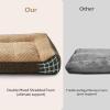 JOEJOY XL Orthopedic Dog Beds Large Sized Dog, Extra Thick Supportive Big Dogs Couch Bed with Sides and Waterproof Lining, Ultra Soft Pet Bed Sofa for Large Dogs, Brown, 42”x30”(Brown)
