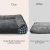 JOEJOY XL Orthopedic Dog Beds Large Sized Dog, Extra Thick Supportive Big Dogs Couch Bed with Sides and Waterproof Lining, Ultra Soft Pet Bed Sofa for Large Dogs, Brown, 42”x30”(Grey)