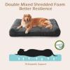 JOEJOY XL Orthopedic Dog Beds Large Sized Dog, Extra Thick Supportive Big Dogs Couch Bed with Sides and Waterproof Lining, Ultra Soft Pet Bed Sofa for Large Dogs, Brown, 42”x30”(Grey)