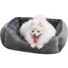 JOEJOY Rectangle Dog Bed for Large Medium Small Dogs – Washable Orthopedic Sofa Bed, Soft Breathable Puppy & Pet Cuddler, Durable Calming Dog Bed with Anti-Slip Bottom, Multiple Sizes, Dark Grey(Dark Grey)