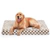 JOEJOY Orthopedic Dog Bed for Large Dogs, Memory Foam Pet Bed with Removable Washable Cover, Cozy Plush Crate Mat, 47×29″, Cofffee(Brown)