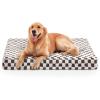 JOEJOY Orthopedic Dog Bed for Large Dogs, Memory Foam Pet Bed with Removable Washable Cover, Cozy Plush Crate Mat, 47×29″, Cofffee(Coffee)