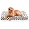 JOEJOY Orthopedic Dog Bed for Large Dogs, Memory Foam Pet Bed with Removable Washable Cover, Cozy Plush Crate Mat, 47×29″, Cofffee(Coffee)
