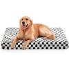 JOEJOY Orthopedic Dog Bed for Large Dogs, Memory Foam Pet Bed with Removable Washable Cover, Cozy Plush Crate Mat, 47×29″, Cofffee(Grey)