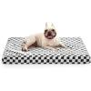 JOEJOY Orthopedic Dog Bed for Large Dogs, Memory Foam Pet Bed with Removable Washable Cover, Cozy Plush Crate Mat, 47×29″, Cofffee(Grey)