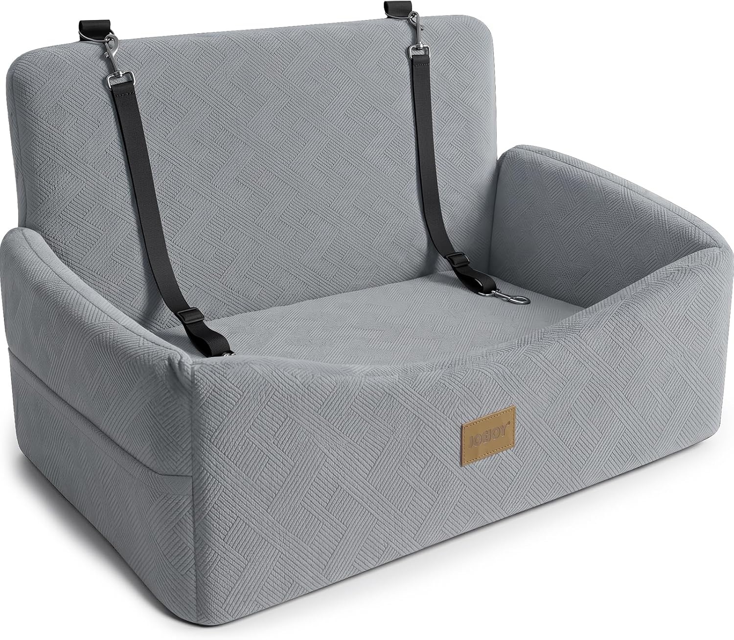 image:imageJOEJOY Dog Car Seats for Small Medium Dogs Under 35lbs Dog Booster Seat with Detachable Washable Cover and Cushion Memory Foam Pet Car Seat with Safety Belt and Storage Pockets BPLight Grey