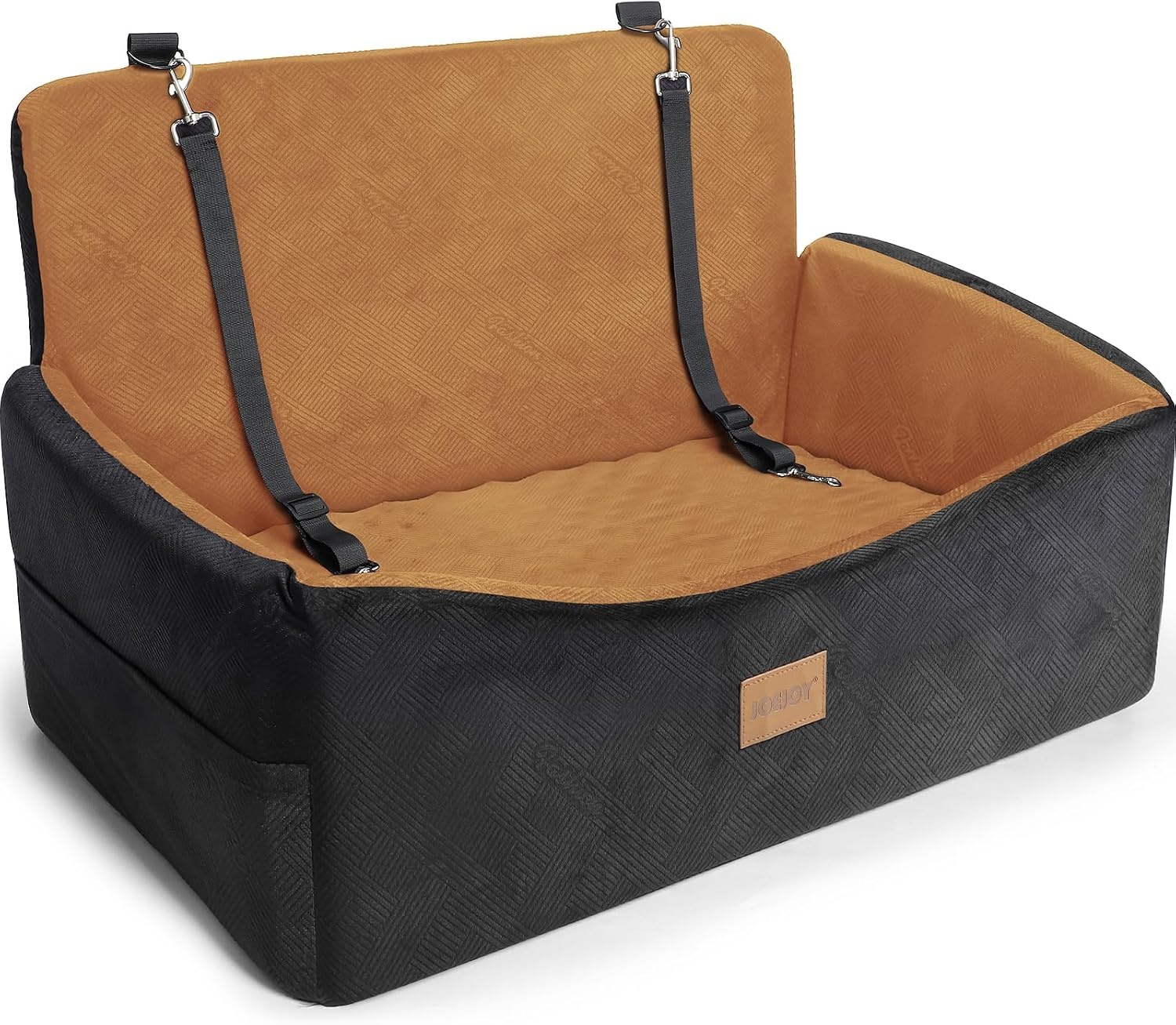 image:imageJOEJOY Dog Car Seats for Small Medium Dogs Under 35lbs Dog Booster Seat with Detachable Washable Cover and Cushion Memory Foam Pet Car Seat with Safety Belt and Storage Pockets BPBrown