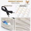 JOEJOY Dog Car Seats for Small Medium Dogs Under 35lbs, Dog Booster Seat with Detachable Washable Cover and Cushion, Memory Foam Pet Car Seat with Safety Belt and Storage Pockets (BP)(Beige)
