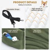 JOEJOY Dog Car Seats for Small Medium Dogs Under 35lbs, Dog Booster Seat with Detachable Washable Cover and Cushion, Memory Foam Pet Car Seat with Safety Belt and Storage Pockets (BP)(Green)