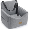 image:imageJOEJOY Dog Car Seats for Small Medium Dogs Under 35lbs Dog Booster Seat with Detachable Washable Cover and Cushion Memory Foam Pet Car Seat with Safety Belt and Storage Pockets BPLight Grey